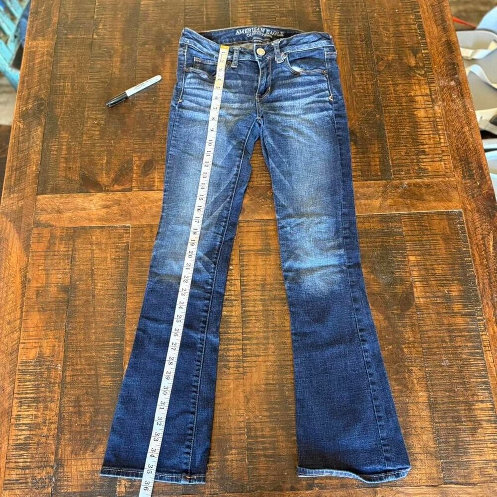 American-eagle Women's Navy and Blue Jeans